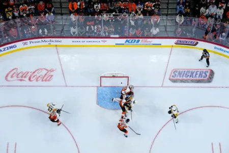 Penguins cruise in opener over Flyers